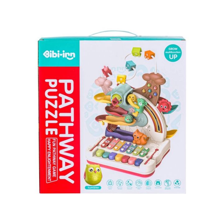 Wielofunkcyjna, Edukacyjna Zabawka Dla Dzieci, Cymbałki, Zjeżdżalnia, Pałąk, Magnetyczny Dzięcioł Interaktywna Przecena 1