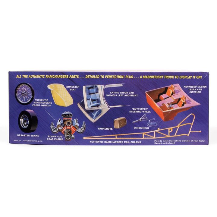 Model Plastikowy - Samochód 1:25 Ramchargers Dragster & Transporter Truck