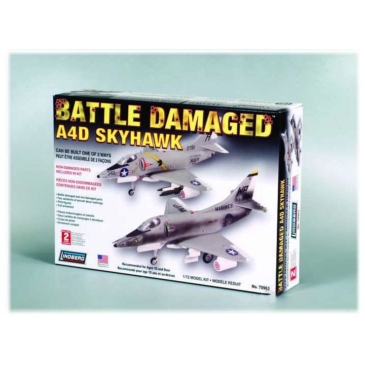 A4D Skyhawk (Douglas) – Odrzutowiec wojskowy USA 2w1 | Model plastikowy do sklejania Lindberg (skala 1:72)