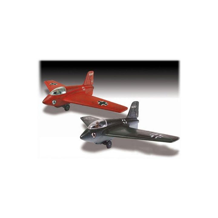ME-163 Komet Messerschmitt – Myśliwiec wojskowy niemiecki 2w1 | Model plastikowy do składania Lindberg (skala 1:72)
