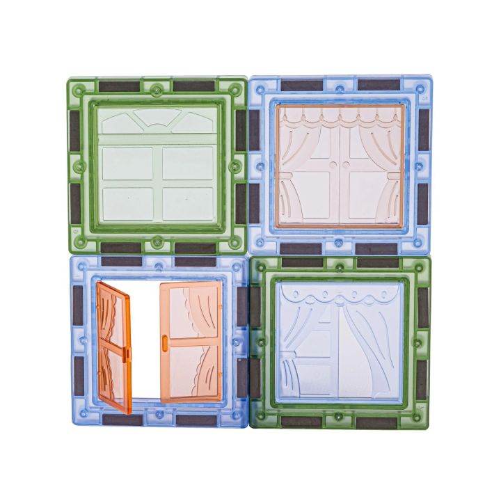 Konstrukcyjne Klocki Magnetyczne Świecące Elementy + Pojazdy 147 El.