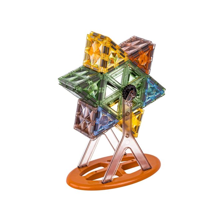 Konstrukcyjne Klocki Magnetyczne Świecące Elementy, Diabelski Młyn 87 El.