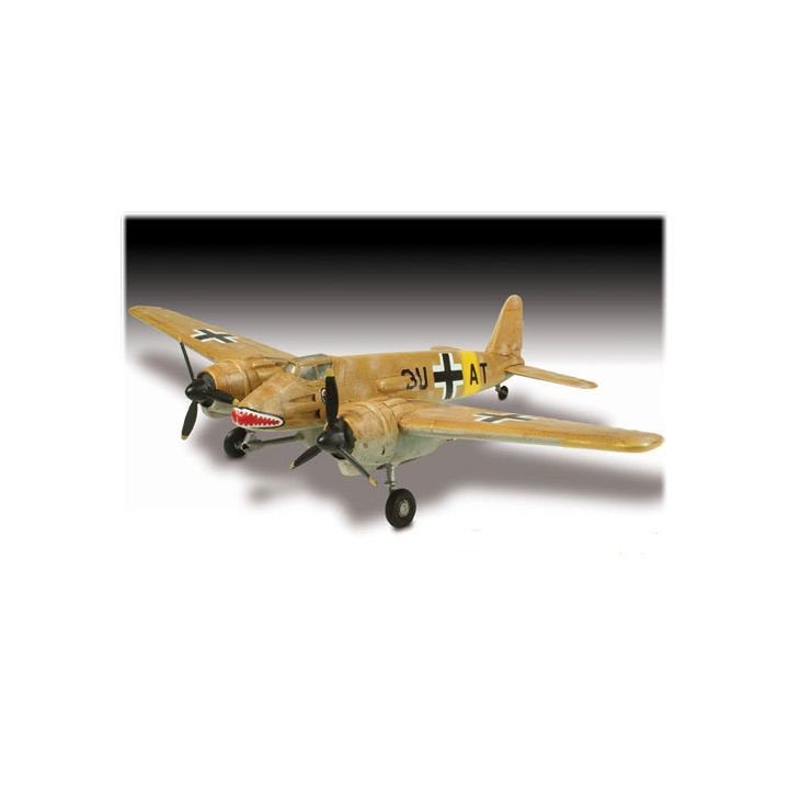 Henschel HS-129B (Fliegender Büchsenöffner) – Szturmowiec Niemiecki | Model plastikowy do sklejania Lindberg (skala 1:72)