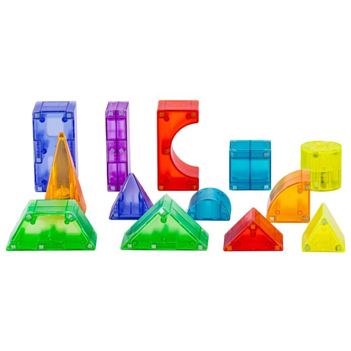 Klocki Magnetyczne, Konstrukcyjne, Świecące Elementy, Figury 3D 94 El.