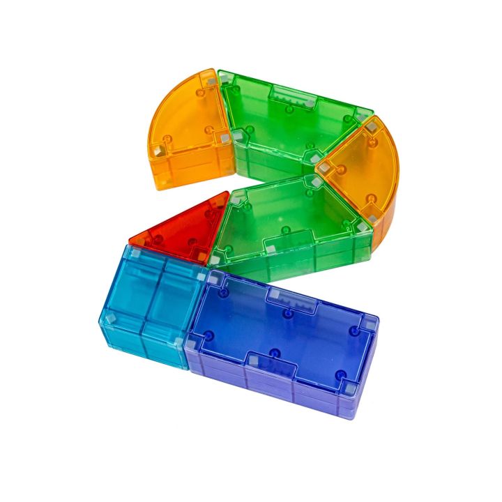 Klocki Magnetyczne, Konstrukcyjne, Świecące Elementy, Figury 3D 64 El.