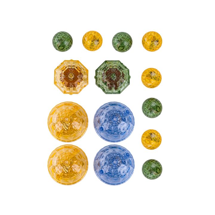 Klocki Magnetyczne Konstrukcyjne TOR KULKOWY Świecące Elementy 174 El. Kulodrom