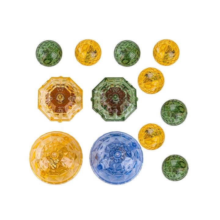 Klocki Magnetyczne Konstrukcyjne TOR KULKOWY Świecące Elementy 105 El. Kulodrom