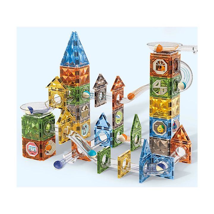 Klocki Magnetyczne Konstrukcyjne TOR KULKOWY 156 El. Kulodrom