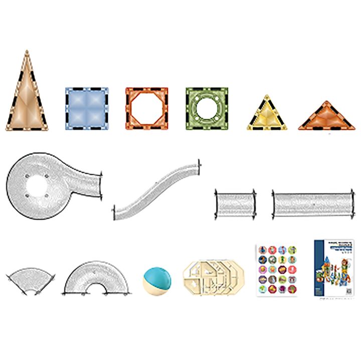 Klocki Magnetyczne Konstrukcyjne TOR KULKOWY 156 El. Kulodrom