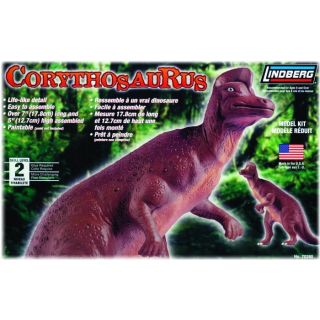 Hadrosaurus/Corythosaurus – Roślinożerny dinozaur | Model plastikowy do sklejania Lindberg