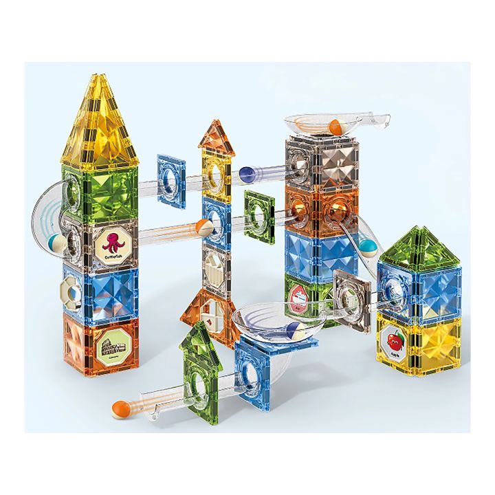 Klocki Magnetyczne Konstrukcyjne TOR KULKOWY 128 El. Kulodrom