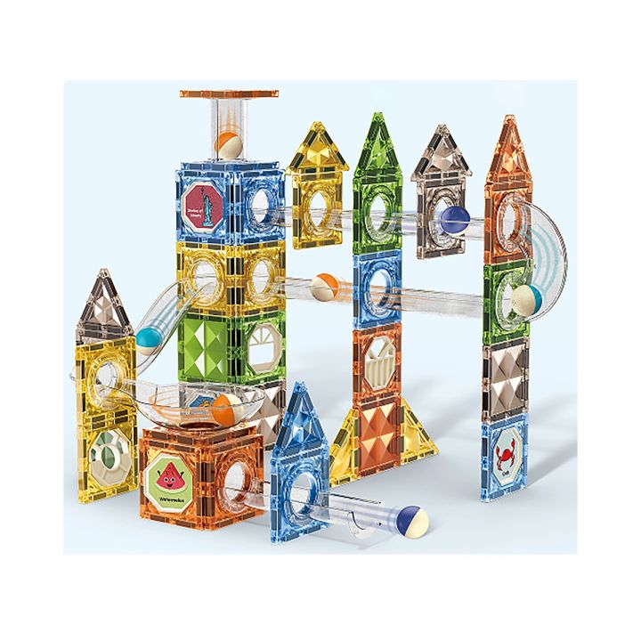 Klocki Magnetyczne Konstrukcyjne TOR KULKOWY 91 El. Kulodrom