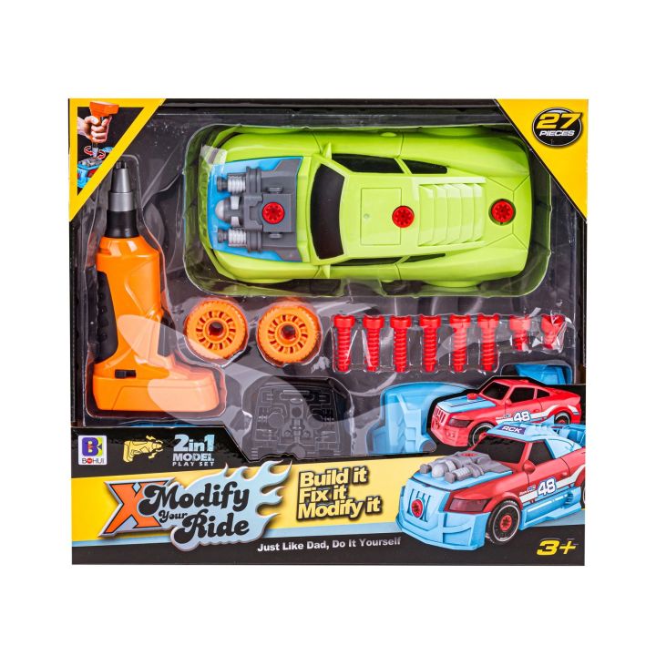 Sportowy Samochód Auto do rozkręcania i skręcania 2w1 TUNING + Wkrętarka