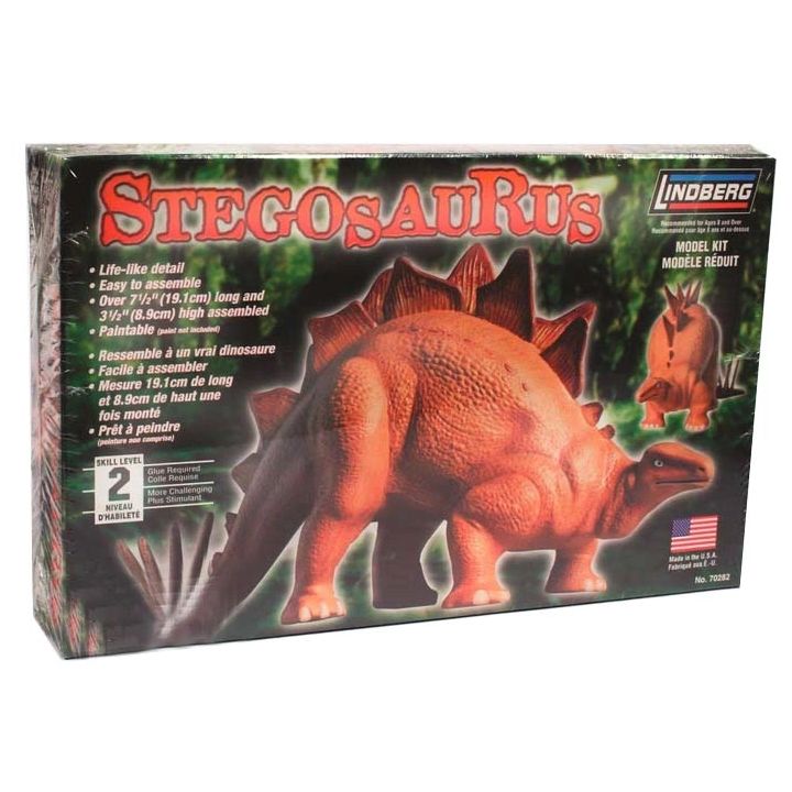 Stegosaurus – Opancerzony dinozaur | Model plastikowy do sklejania Lindberg