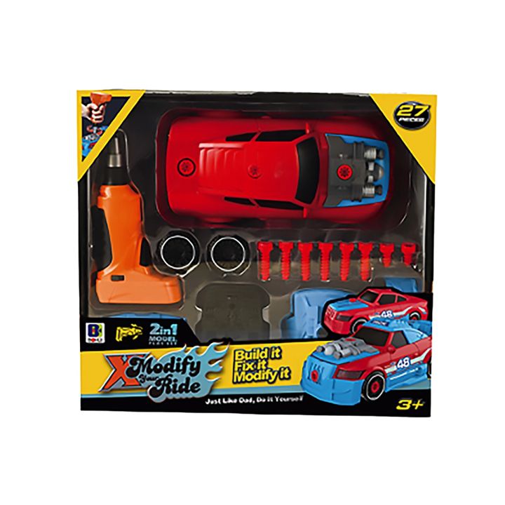 Sportowy Samochód do rozkręcania i skręcania 2w1 TUNING + Wkrętarka