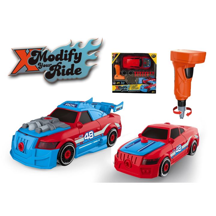 Sportowy Samochód do rozkręcania i skręcania 2w1 TUNING + Wkrętarka
