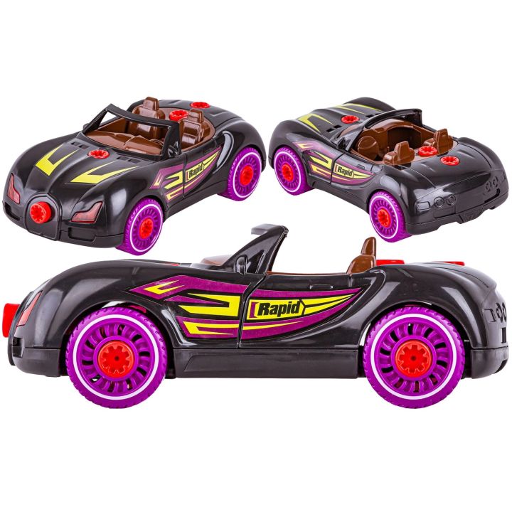 Sportowy Samochód do rozkręcania i skręcania 2w1 TUNING + Wkrętarka