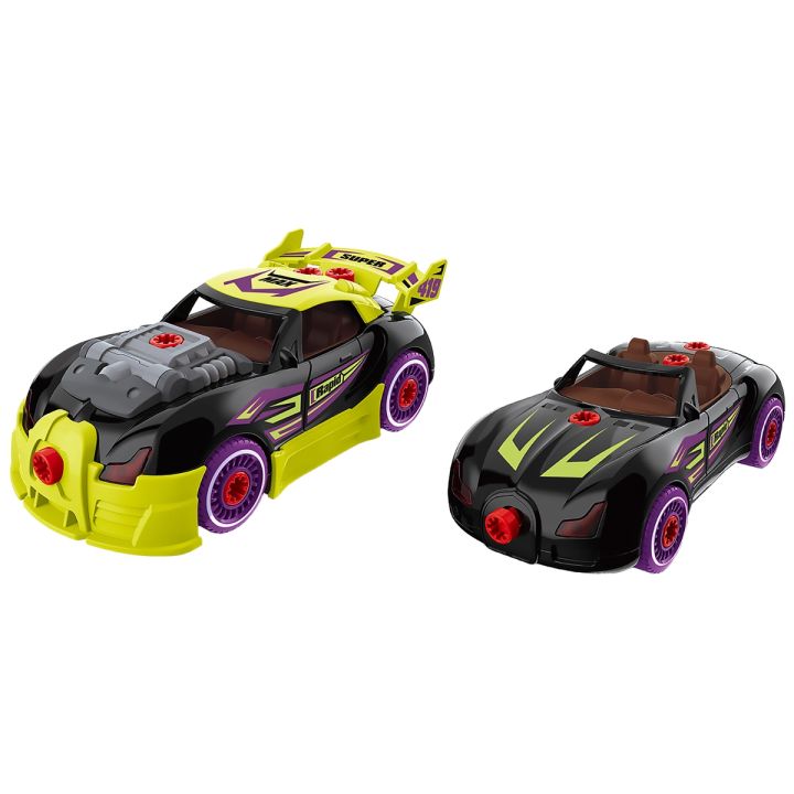 Sportowy Samochód do rozkręcania i skręcania 2w1 TUNING + Wkrętarka