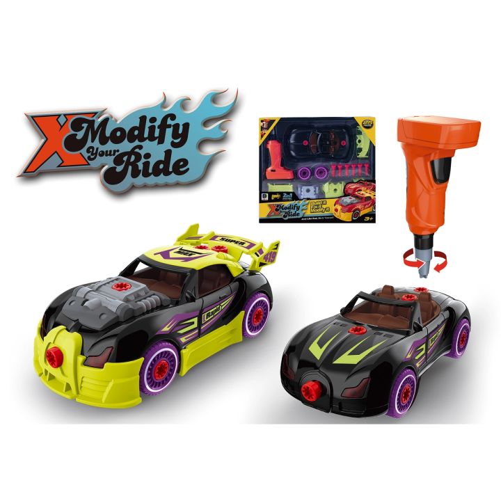 Sportowy Samochód do rozkręcania i skręcania 2w1 TUNING + Wkrętarka