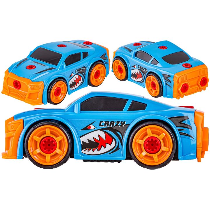 Sportowy Samochód do rozkręcania i skręcania 2w1 TUNING + Wkrętarka