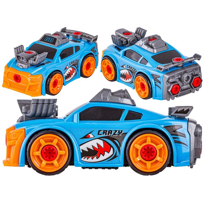 Sportowy Samochód do rozkręcania i skręcania 2w1 TUNING + Wkrętarka