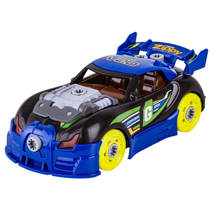 Sportowy, Terenowy Samochód do rozkręcania i skręcania 3w1 TUNING + Wkrętarka, Monster Truck