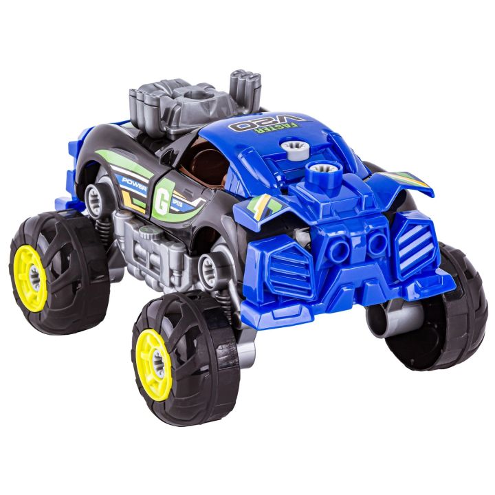 Sportowy, Terenowy Samochód do rozkręcania i skręcania 3w1 TUNING + Wkrętarka, Monster Truck