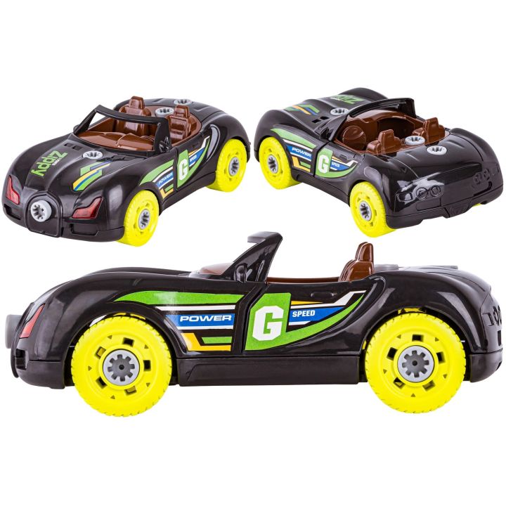 Sportowy, Terenowy Samochód do rozkręcania i skręcania 3w1 TUNING + Wkrętarka, Monster Truck