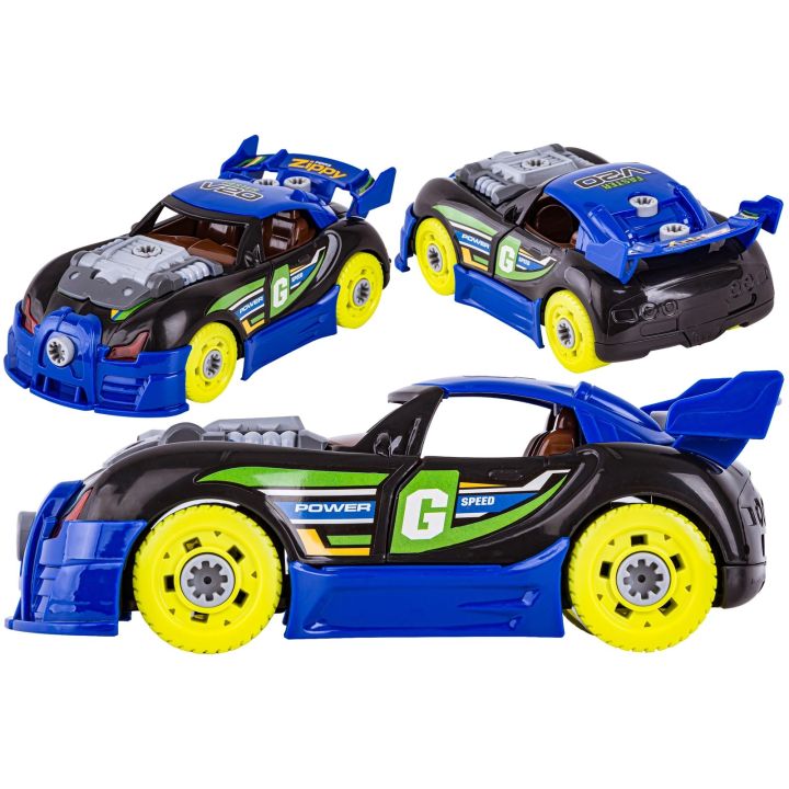 Sportowy, Terenowy Samochód do rozkręcania i skręcania 3w1 TUNING + Wkrętarka, Monster Truck