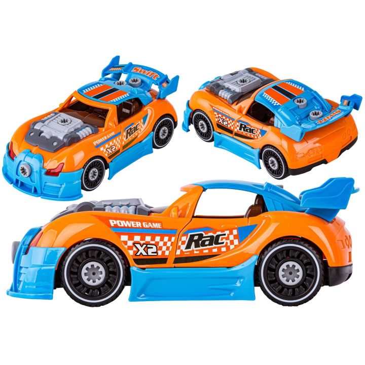 Sportowy, Terenowy Samochód do rozkręcania i skręcania 3w1 TUNING + Wkrętarka, Monster Truck