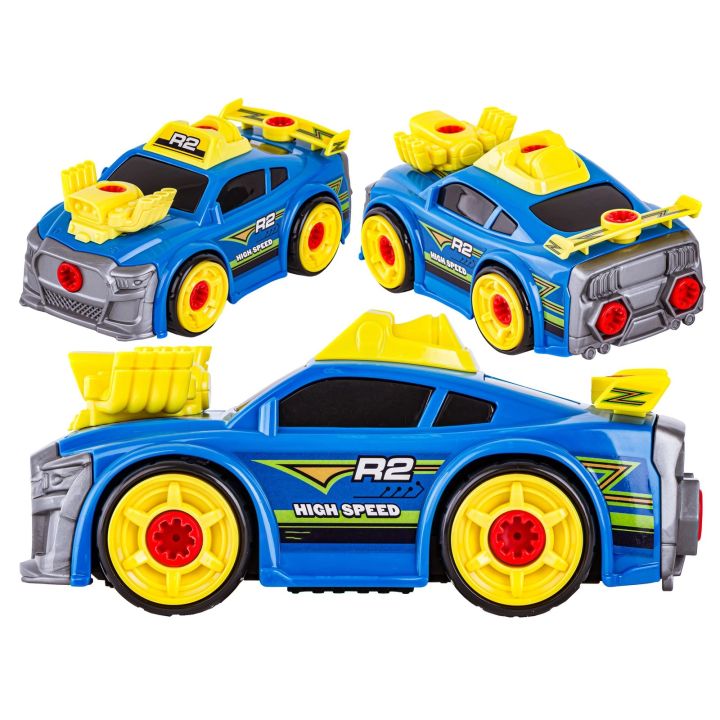 Sportowy, Terenowy Samochód do rozkręcania i skręcania 3w1 TUNING + Wkrętarka, Monster Truck