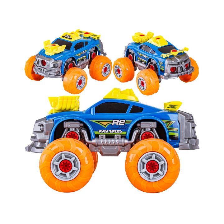 Sportowy, Terenowy Samochód do rozkręcania i skręcania 3w1 TUNING + Wkrętarka, Monster Truck
