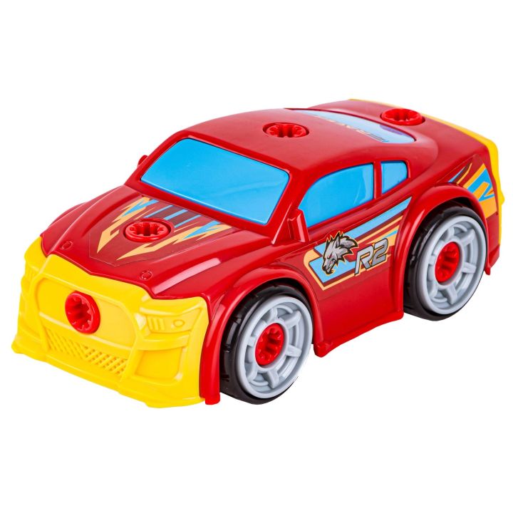 Sportowy, Terenowy Samochód do rozkręcania i skręcania 3w1 TUNING + Wkrętarka Monster Truck