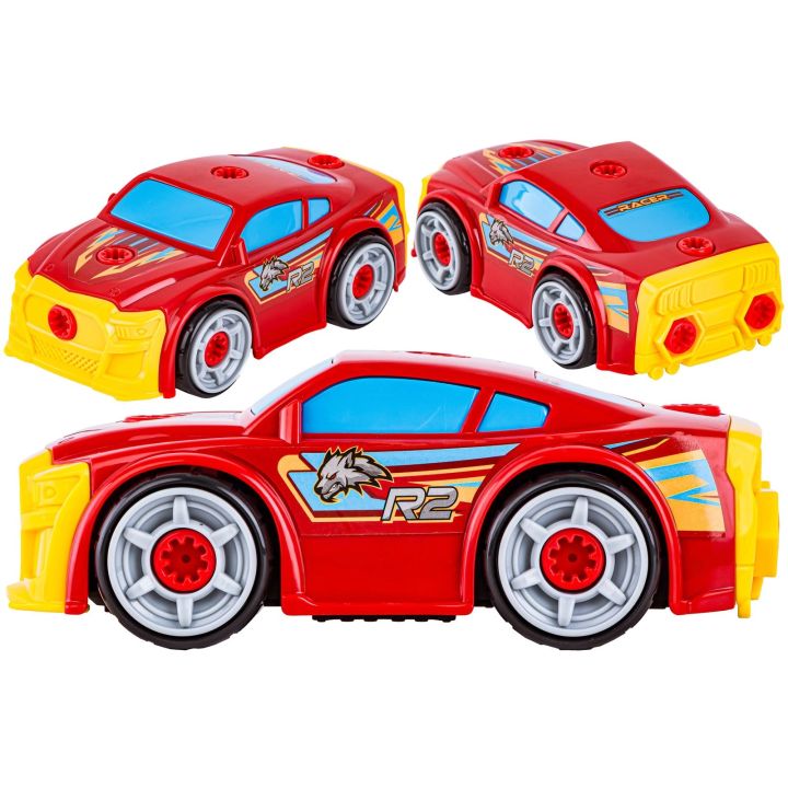 Sportowy, Terenowy Samochód do rozkręcania i skręcania 3w1 TUNING + Wkrętarka Monster Truck