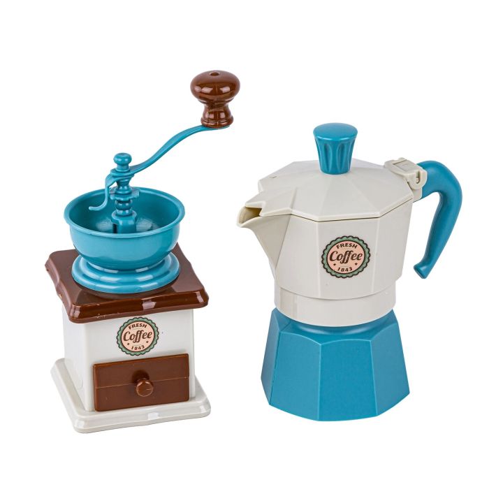 Zestaw kawowy dla dzieci, Kawiarka, Młynek + Akcesoria