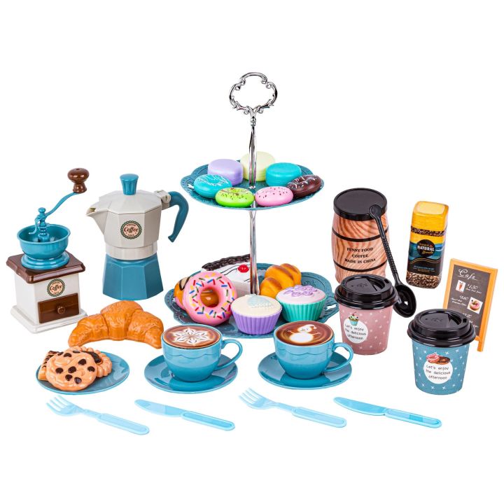 Zestaw kawowy dla dzieci, Kawiarka, Młynek + Akcesoria