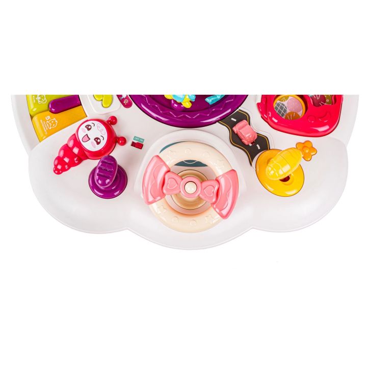 Edukacyjny Interaktywny Stolik Muzyczny Dla Dzieci + Pianinko Czerwony