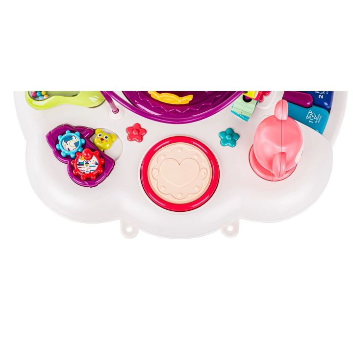 Edukacyjny Interaktywny Stolik Muzyczny Dla Dzieci + Pianinko Czerwony