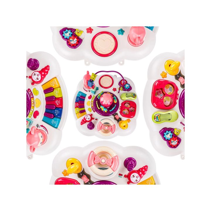 Edukacyjny Interaktywny Stolik Muzyczny Dla Dzieci + Pianinko Czerwony