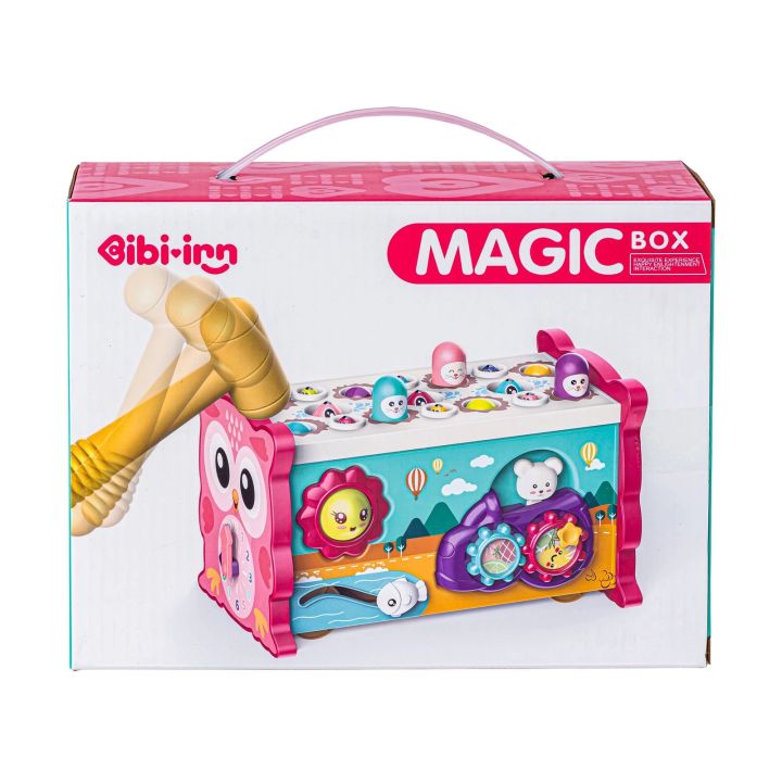 Edukacyjna, interaktywna zabawka dla dzieci 8w1, Cymbałki, Zegar