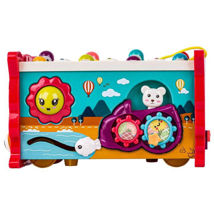 Edukacyjna, interaktywna zabawka dla dzieci 8w1, Cymbałki, Zegar