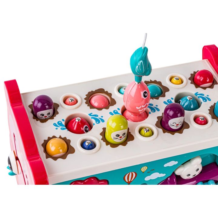 Edukacyjna, interaktywna zabawka dla dzieci 8w1, Cymbałki, Zegar