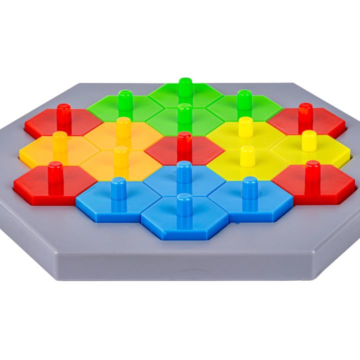 Edukacyjna Gra Logiczna Na Refleks Karty, Układanka "Puzzle Chessboard" Klocki + 30 kart