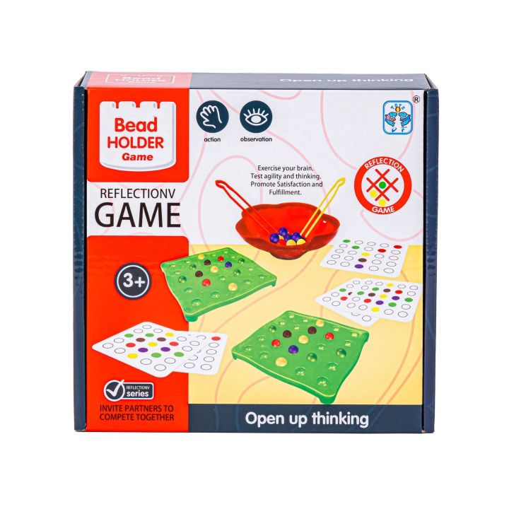 Edukacyjna gra na refleks Karty, Układanka, Kolorowe kulki + 30 kart