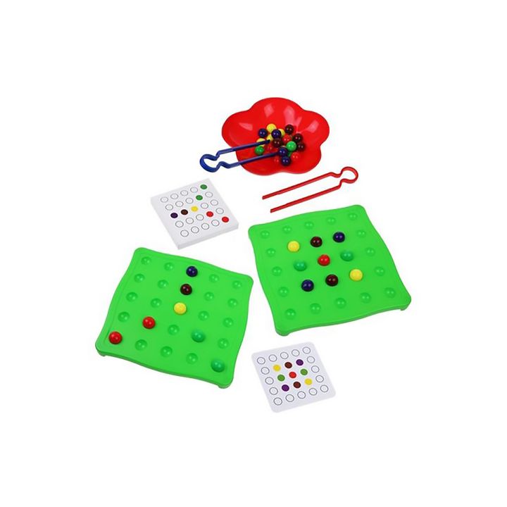 Edukacyjna gra na refleks Karty, Układanka, Kolorowe kulki + 30 kart