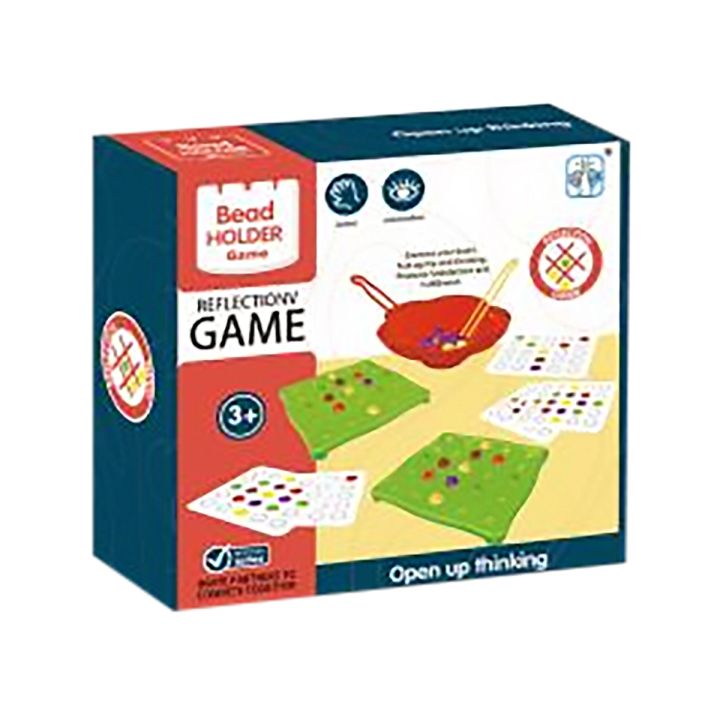 Edukacyjna gra na refleks Karty, Układanka, Kolorowe kulki + 30 kart