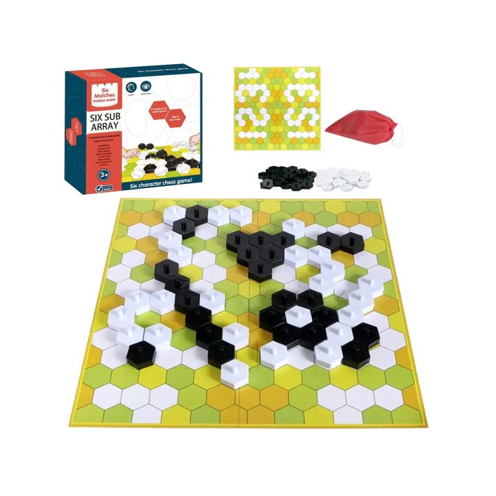 Edukacyjna gra logiczna "Six Sub Array", Układanka Plaster miodu, Klocki