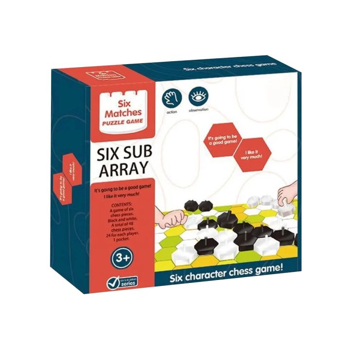 Edukacyjna gra logiczna "Six Sub Array", Układanka Plaster miodu, Klocki