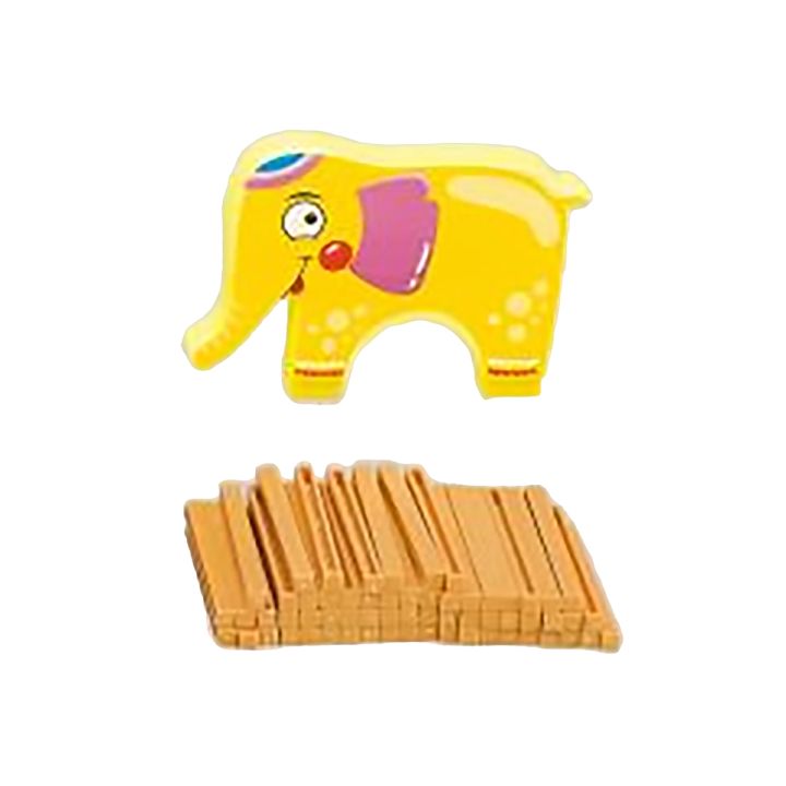 Edukacyjna gra zręcznościowa "Stack Game", Zbuduj wieżę, Układanka, Klocki + Słoń