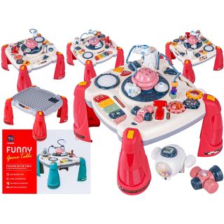 Edukacyjny Interaktywny Stolik Dla Dzieci 2W1 KOSMOS Projektor Czerwony